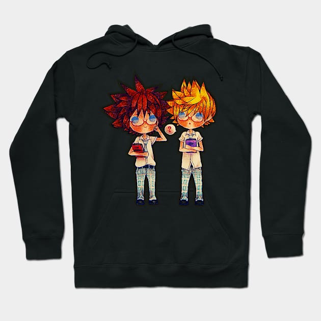Bookworms Sora and Roxas Hoodie by luckychan